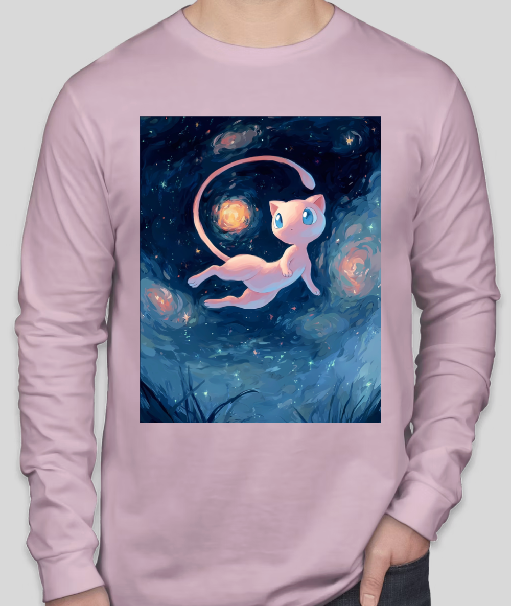 Starry Night - Mew - Long Sleeve - Light Violet