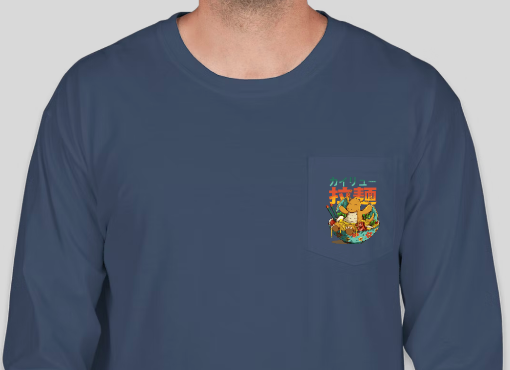 Poké Bowl - Dragonite - Pocket Long Sleeve - Midnight