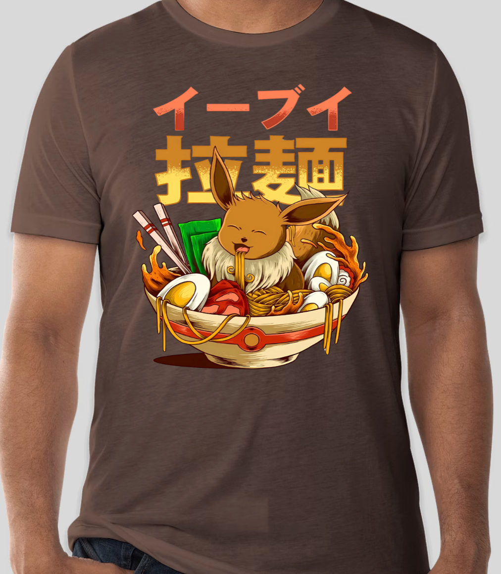 Poké Bowl - Eevee - Short Sleeve - Brown
