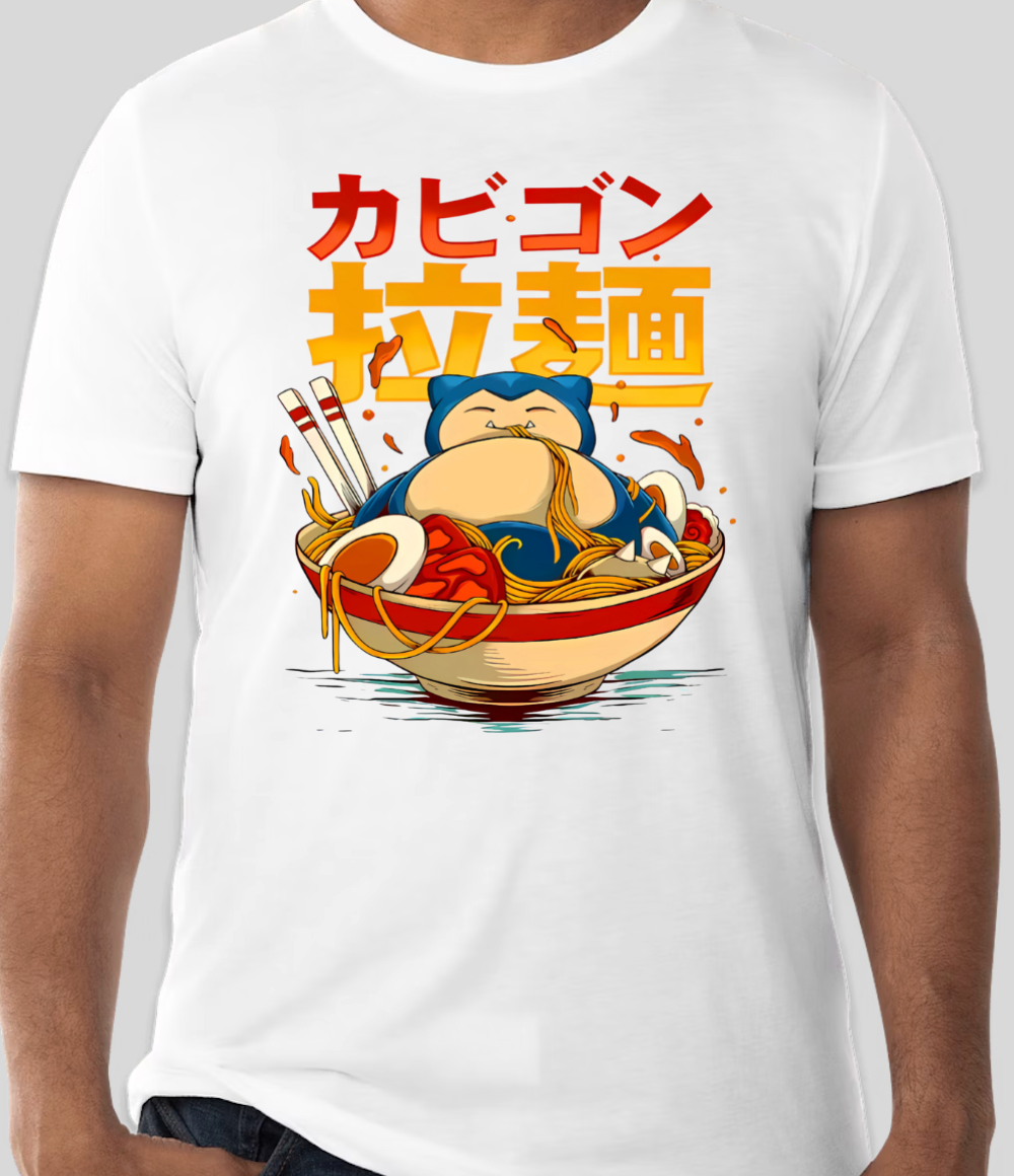 Poké Bowl - Snorlax - Short Sleeve - White