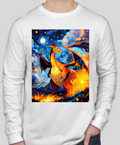 Starry Night - Charizard - Long Sleeve - White
