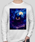 Starry Night - Gengar - Long Sleeve - White