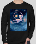 Starry Night - Mew - Long Sleeve - Black