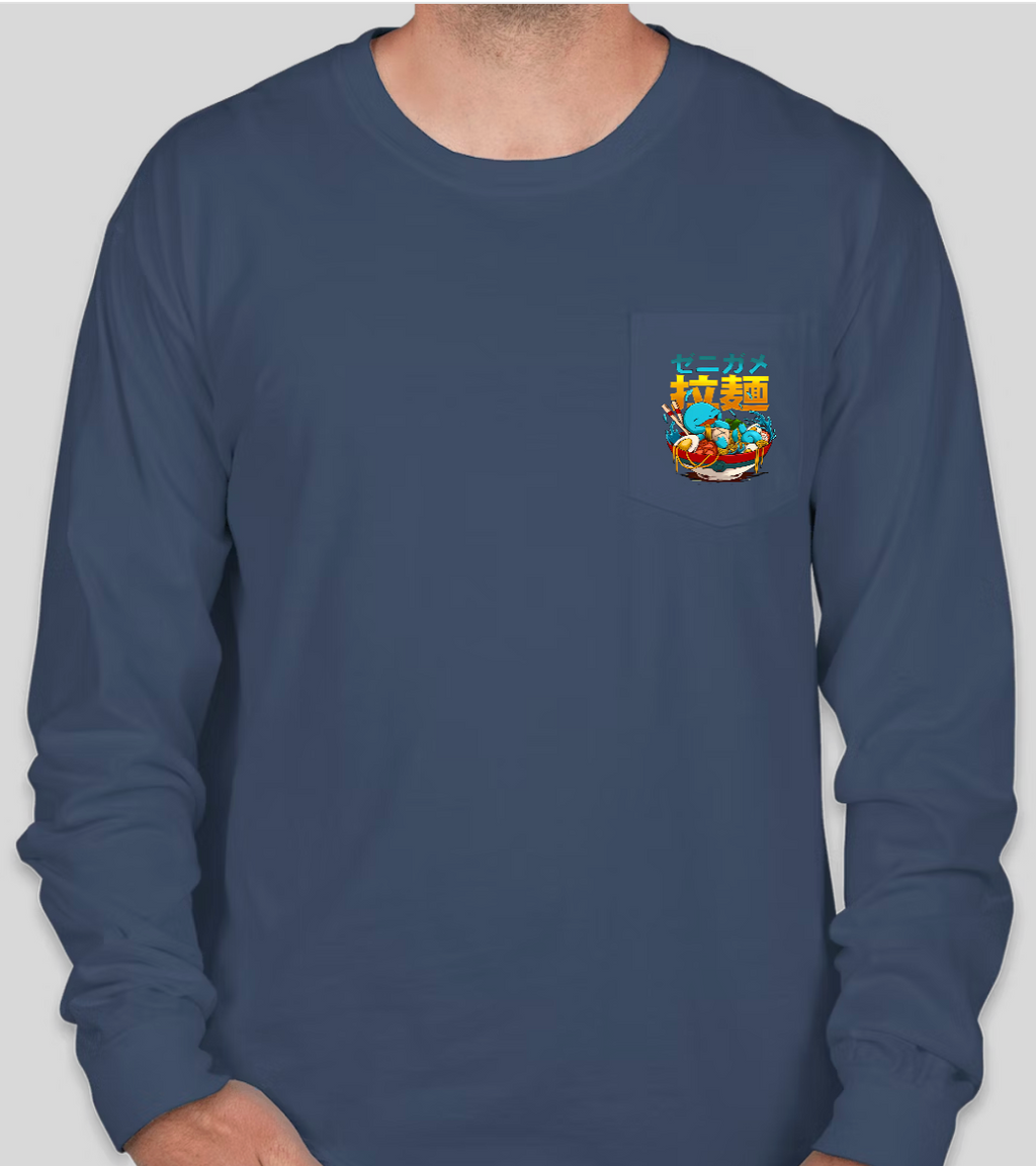 Poké Bowl - Squirtle - Pocket Long Sleeve - Midnight