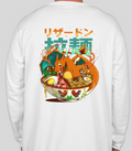 Poké Bowl - Charizard - Pocket Long Sleeve - White