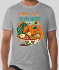 Poké Bowl - Charizard - Short Sleeve - Athletic Gray