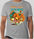 Poké Bowl - Charizard - Short Sleeve - Athletic Gray